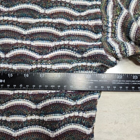 Vintage Megalos 3D Sweater Men LT Large Tall Multicolor Textured 80s Grandpa USA - Picture 7 of 11